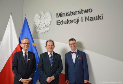 Spotkanie przedstawicieli KRUE z wiceministrem Włodzimierzem Bernackim